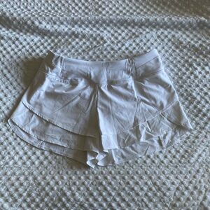 CALIA by Carrie Underwood White Layered Athletic Skort Shorts